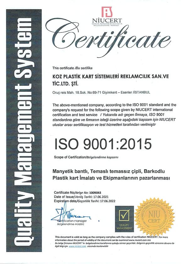 ISO 9001:2015 - Quality Management System