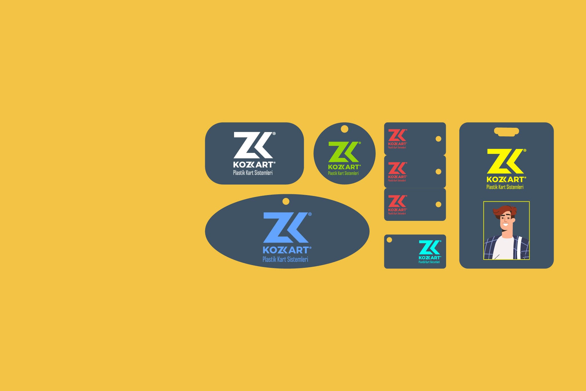 Custom Size Card Production İllüstrasyonu